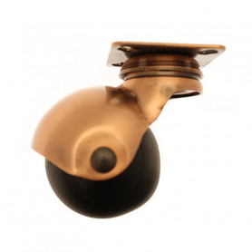 Roulette Sphérique Pivotante 50mm (couleur cuivre)