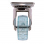 Roulette Design Pivotante Transparente Bleue Crystal 50mm avec Platine