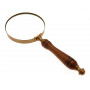 Loupe sur Pied x5 Finition Laiton Vieillie.