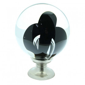 Boule d'Escalier Tubes De Bulles Noire