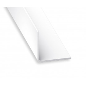 Cornières Égales en PVC Blanc de 2 mètres