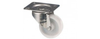 Roulettes pivotantes sur platine pour petit mobilier et manutention