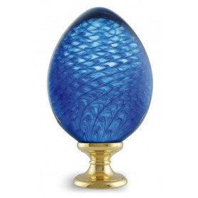 boule d'escalier Maille Ovoïde bleue