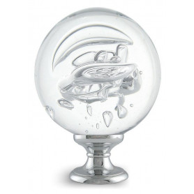 boule d'escalier tubes de bulles incolore