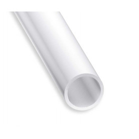 Tube Rond en PVC blanc de 1 mètre
