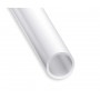 Les tubes ronds en PVC blanc