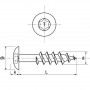 Vis de Penture Inox Marine pour volets et portails