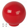 Les Boutons de meuble sphériques  en ABS de couleur rouge