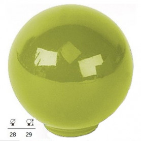 Bouton de meuble rond couleur pomme D 28 mm