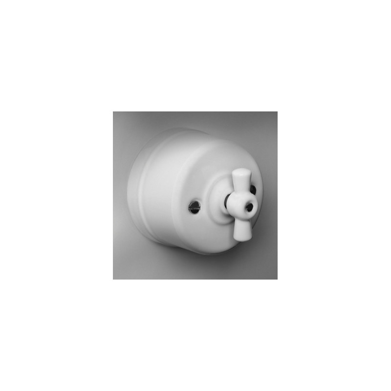 RETRO-CHARM INTERRUPTEUR ROTATIF A ENCASTRER PORCELAINE NOIR | Leroy Merlin