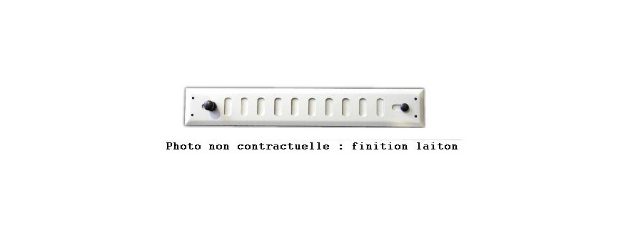 aérateur mécanique Autogyre et grille de ventilation en laiton
