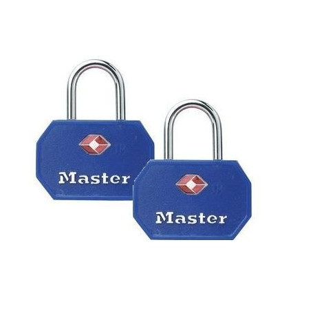 Cadenas TSA Master Lock à clé s'entrouvrant x2