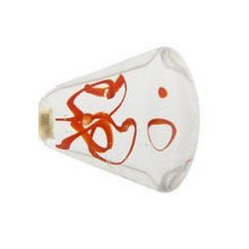 Bouton de Meuble Conique Tubes de Bulles Chili avec Insert