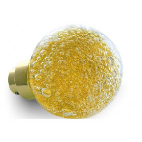 bouton de porte micro bulles Jaune Topaze