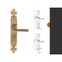 Les ensembles de plaques de porte rustiques Armorique laiton vieilli