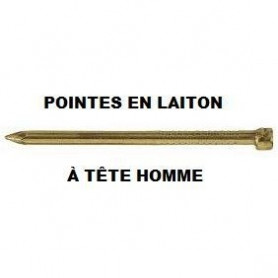 Pointes Tête Homme en laiton