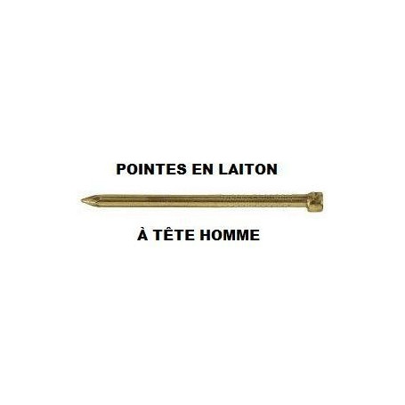 Pointes Tête Homme en laiton