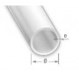 Les tubes ronds en PVC blanc