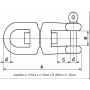 Emerillons Anneau et Manille Inox Marine A4