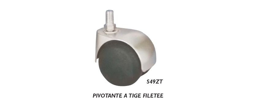 Roulettes Pivotantes à Oeil ou à Tige