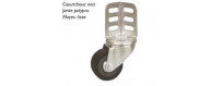 Roulettes pivotantes sur platine pour petit mobilier et manutention