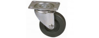 Roulettes pivotantes sur platine pour petit mobilier et manutention