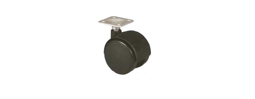 Les roulettes pivotantes sur platine pour petit mobilier et manutention