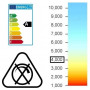 Tube néon à LED T8 G13 en verre de 1500 MM de long 24 Watts non dimmable