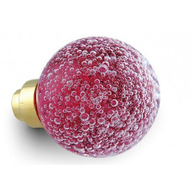 bouton de porte micro bulles Rose Fuchsia