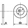 Les Rondelles plates en inox 316 Marine Moyenne type M