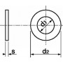 Toute la gamme des rondelles plates étroites en inox marine A4