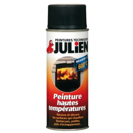 Peinture Hautes Températures Noir Aéro Julien 400ml