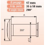 Judas de Porte Optique Angle de vision 200