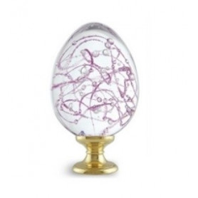 boule d'escalier Perlée Ovoïde Mauve