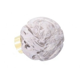 bouton de porte sphérique Lavallière Incolore Laiton
