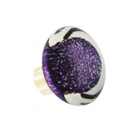 bouton de porte disque microbulles Hyacinthe Laiton