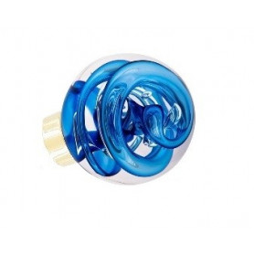 bouton de porte forme sphérique tubes de bulles bleu Laiton