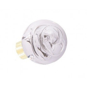 bouton de porte de forme sphérique tubes de bulles Incolore Laiton