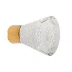 Bouton de Meuble Conique Micro Bulles Incolore avec Embase