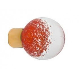 Bouton de Meuble Sphérique Micro Bulles Chili avec Embase