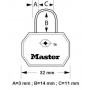 Cadenas TSA Master Lock à clé s'entrouvrant x2