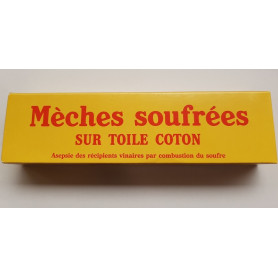 Mèches soufrées sur Toile Coton