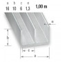Profilés Aluminium Brut Formés en Double U