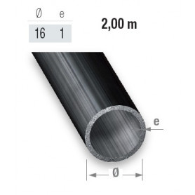Tube rond en acier profilé à froid de 16 mm en deux mètres