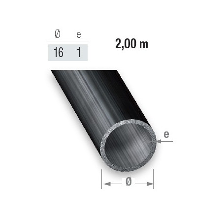 Tube rond en acier profilé à froid de 16 mm en deux mètres