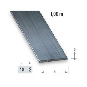 Plat en acier étiré de 10 mm en 1 mètre de long