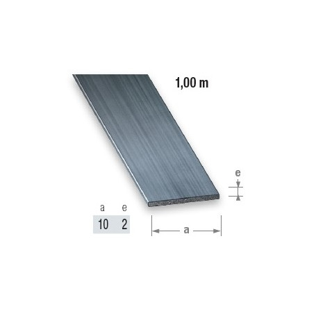 Plat en acier étiré de 10 mm en 1 mètre de long