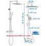 La colonne de douche avec robinetterie thermostatique OTAKI