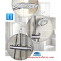 La colonne de douche avec robinetterie blanc et chrome modèle Milk