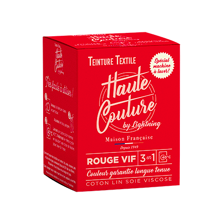 Teinture Machine Haute couture couleur Rouge vif 350g